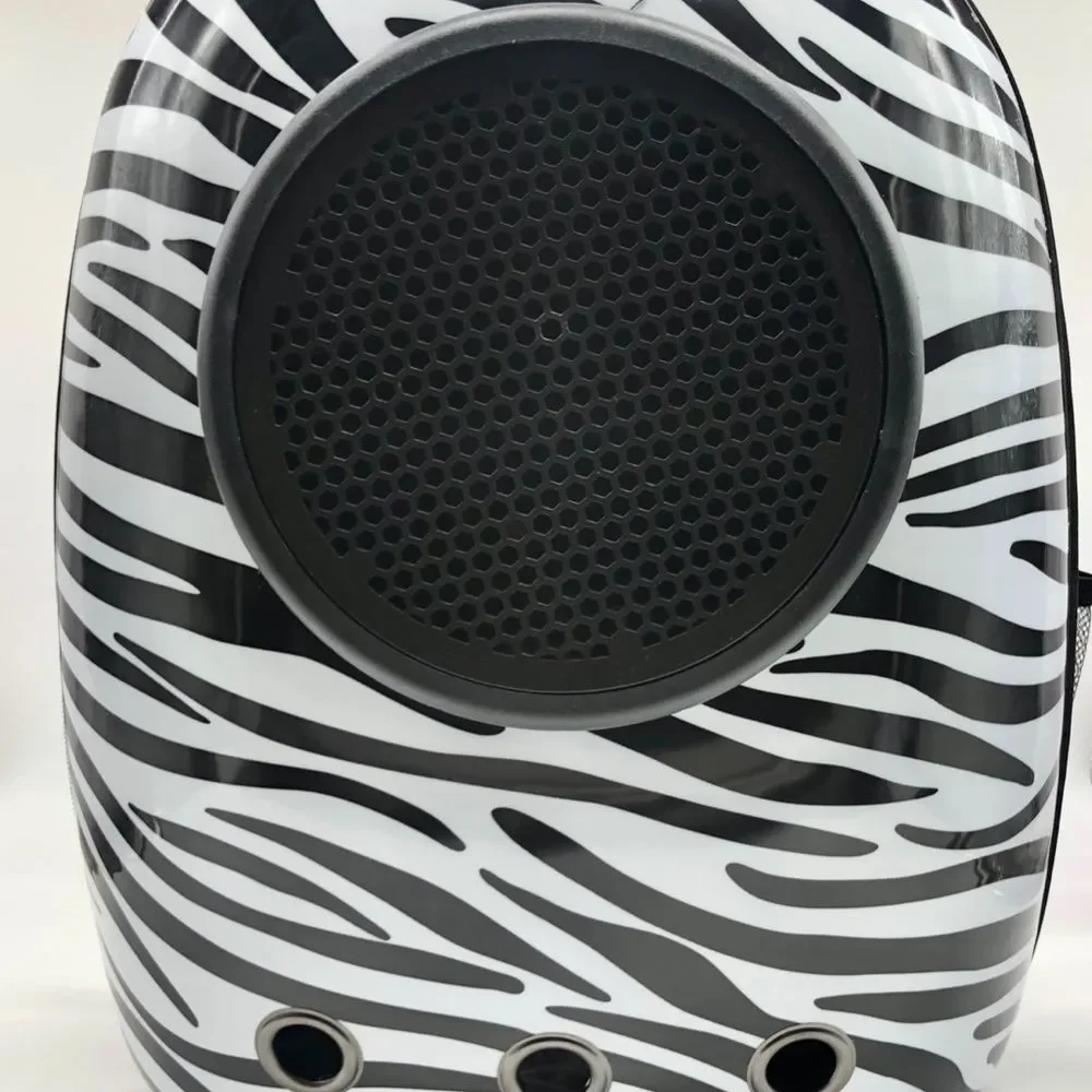 Zebra Pattern Space Capsule Pet Backpack Carrier for Small Pet for Cat & Dogs
